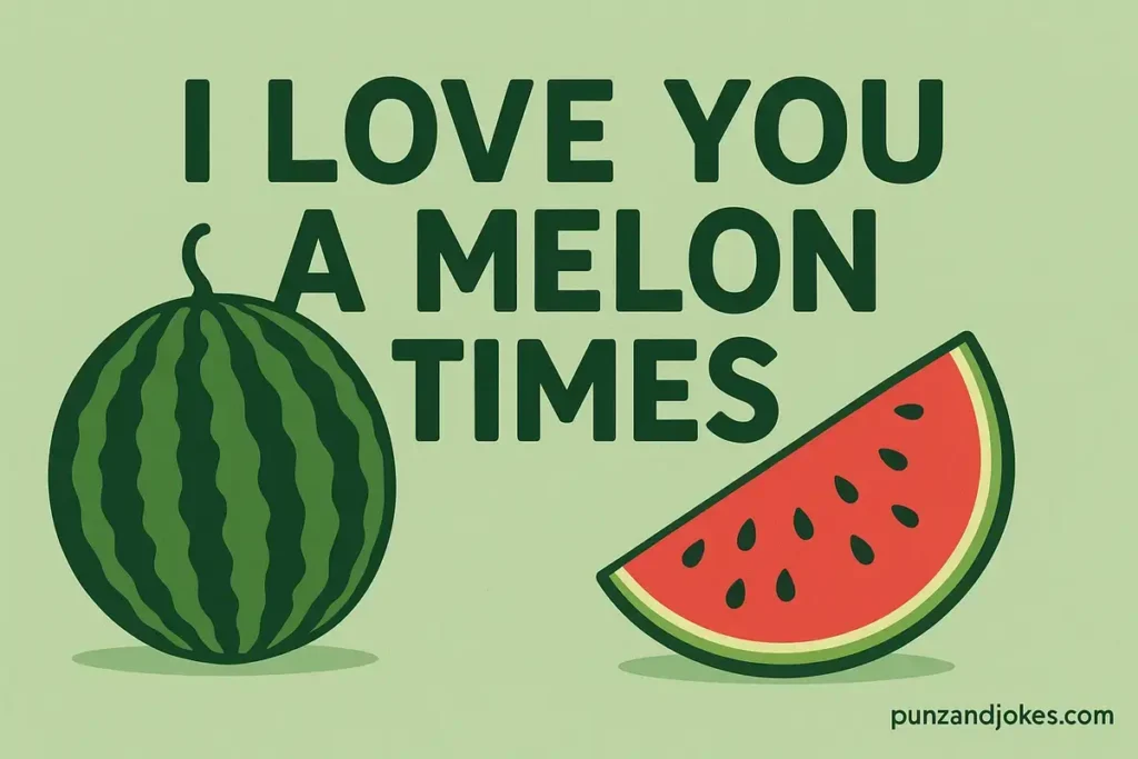 Romantic Melon Love Puns