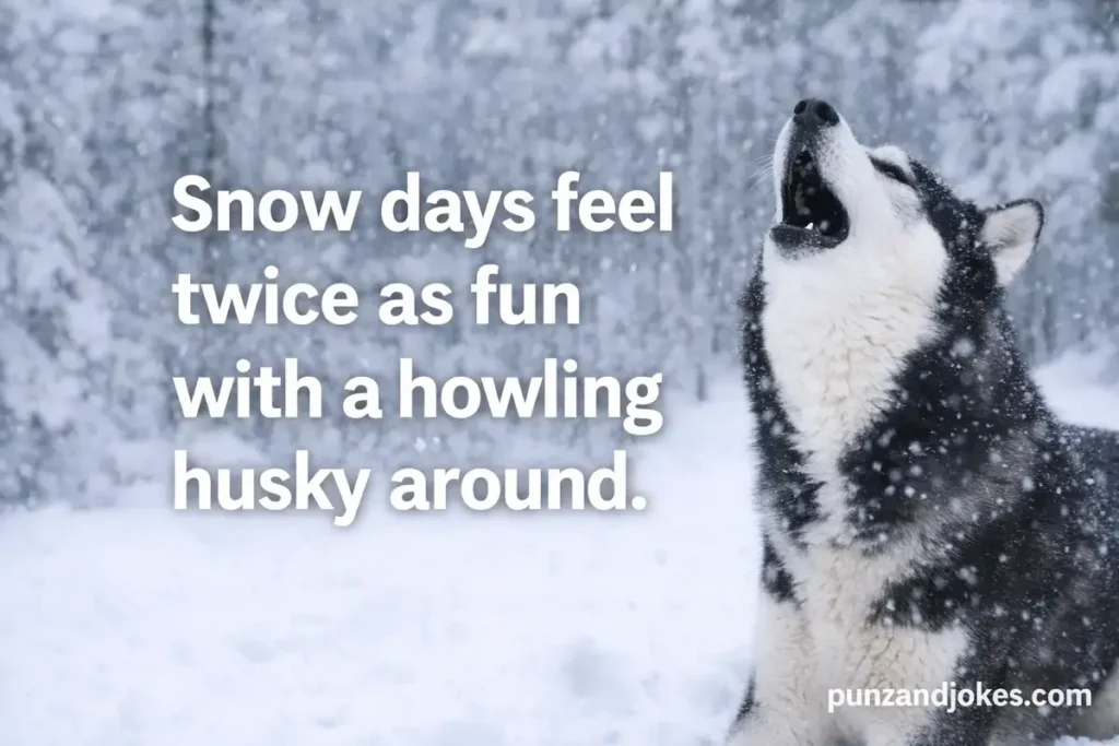 Husky Puns About Howling And Snow