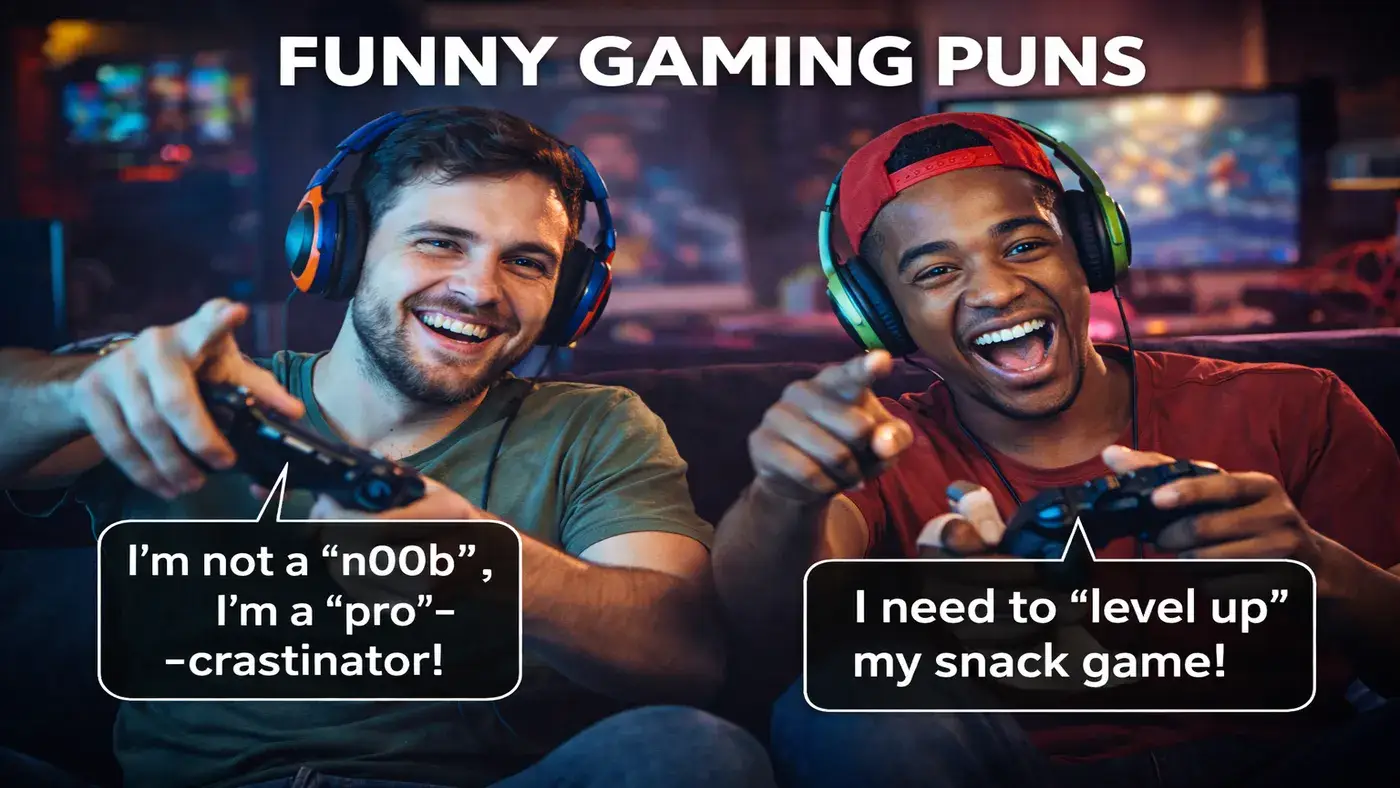 140 Gaming Puns That Are Player One Funny With Every Click