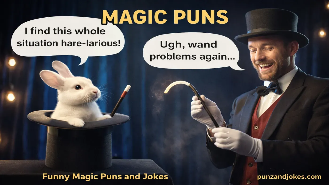140 Magic Puns And Jokes That Will Make You Laugh Instantly