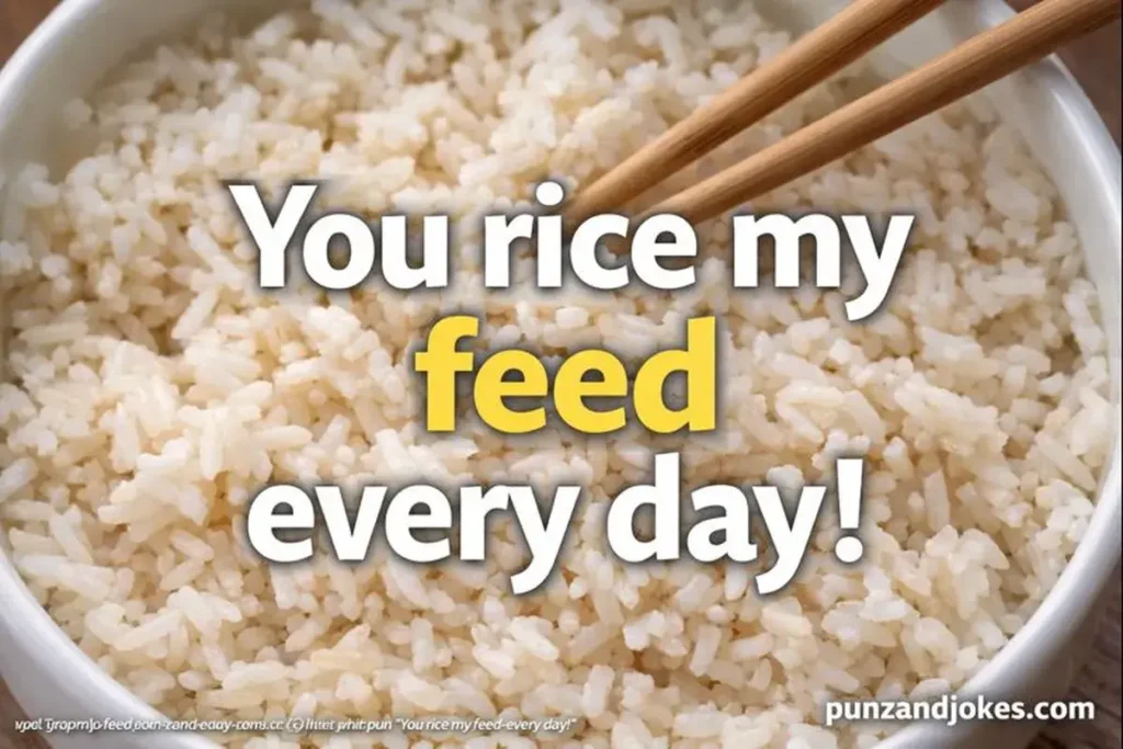 You rice my feed every day.