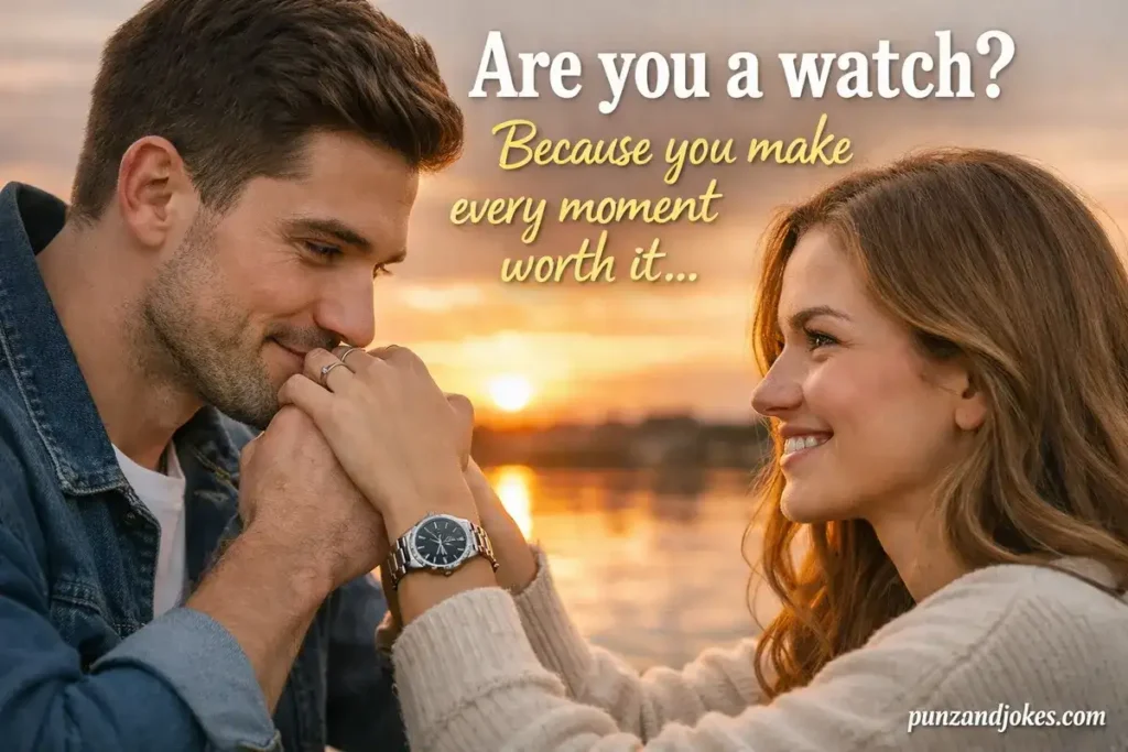 Are you a watch? Because you make every moment worth it.