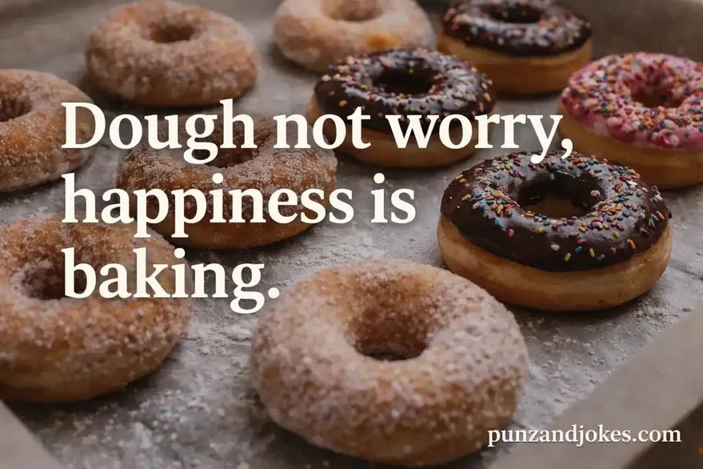 Dough not worry, happiness is baking.