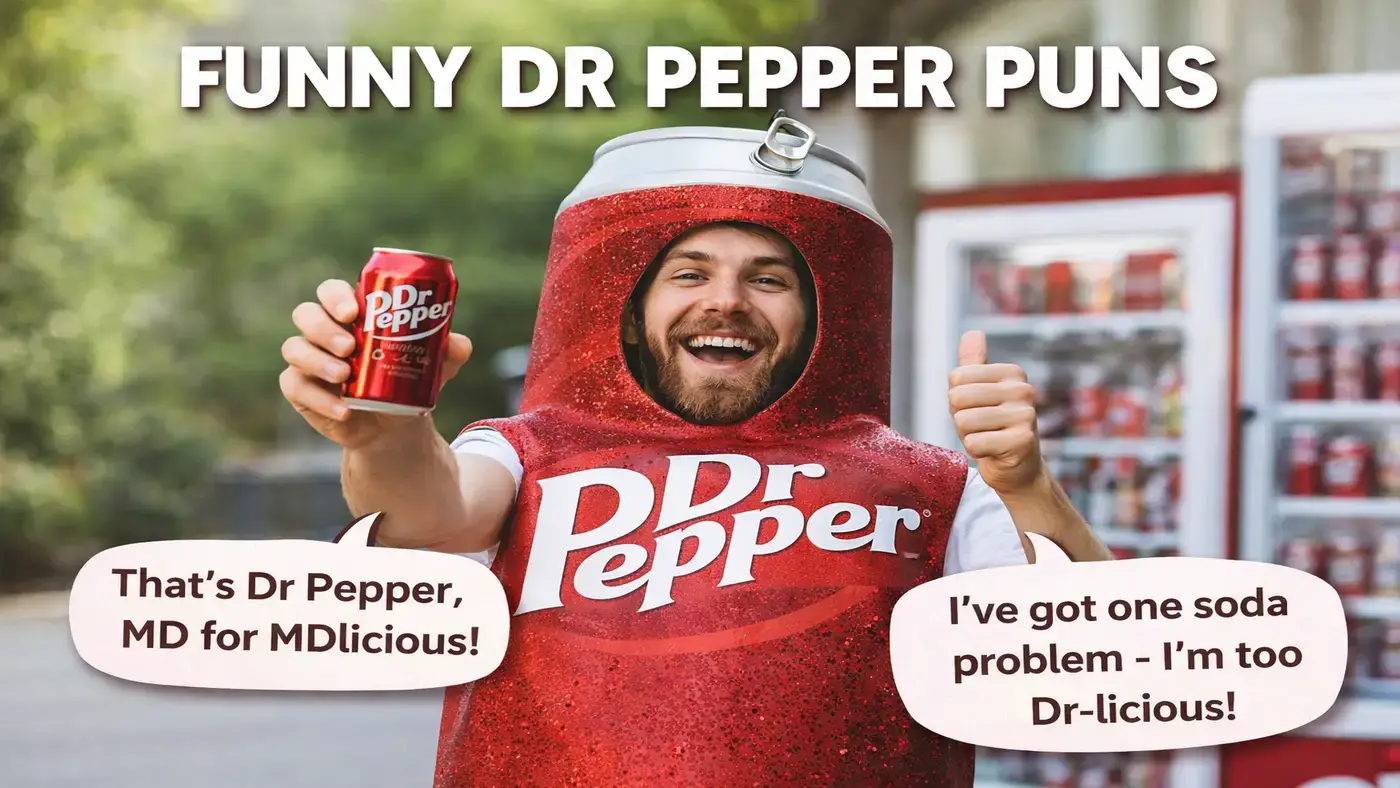 140 Dr Pepper Puns So Good They Make You Smile.
