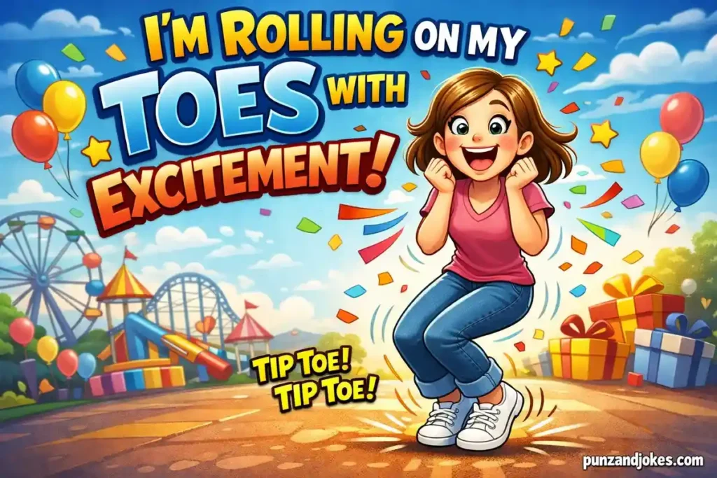 I am rolling on my toes with excitement.