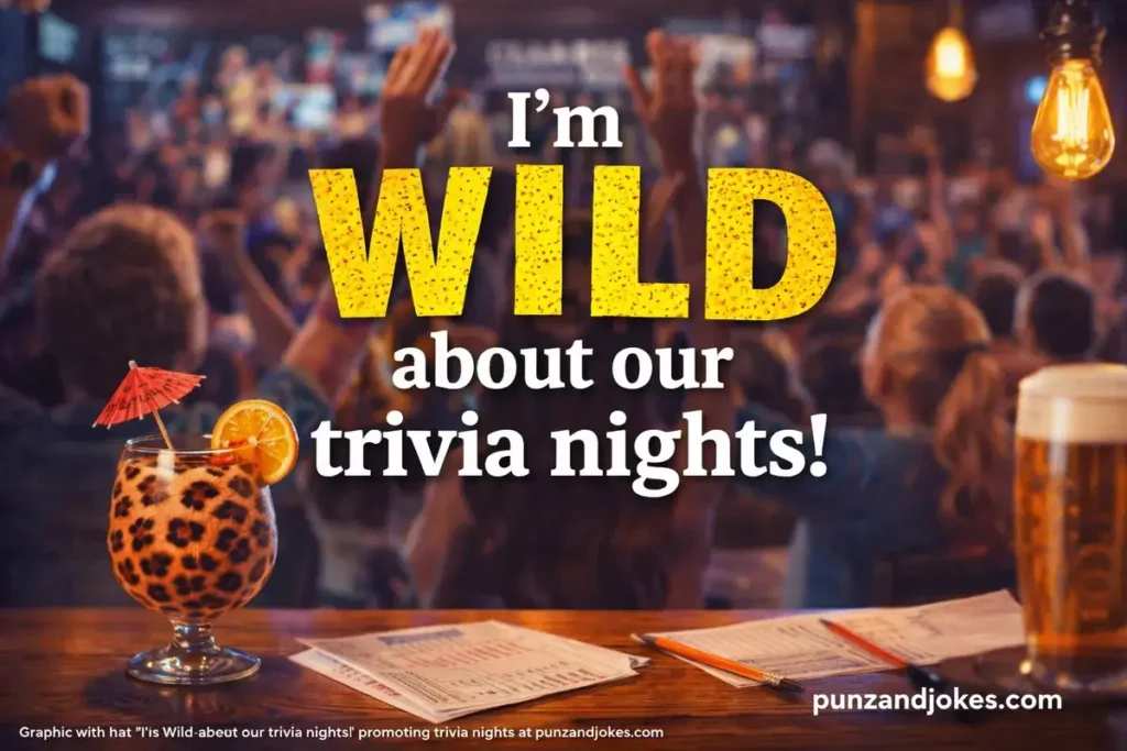 I am wild about our trivia nights.