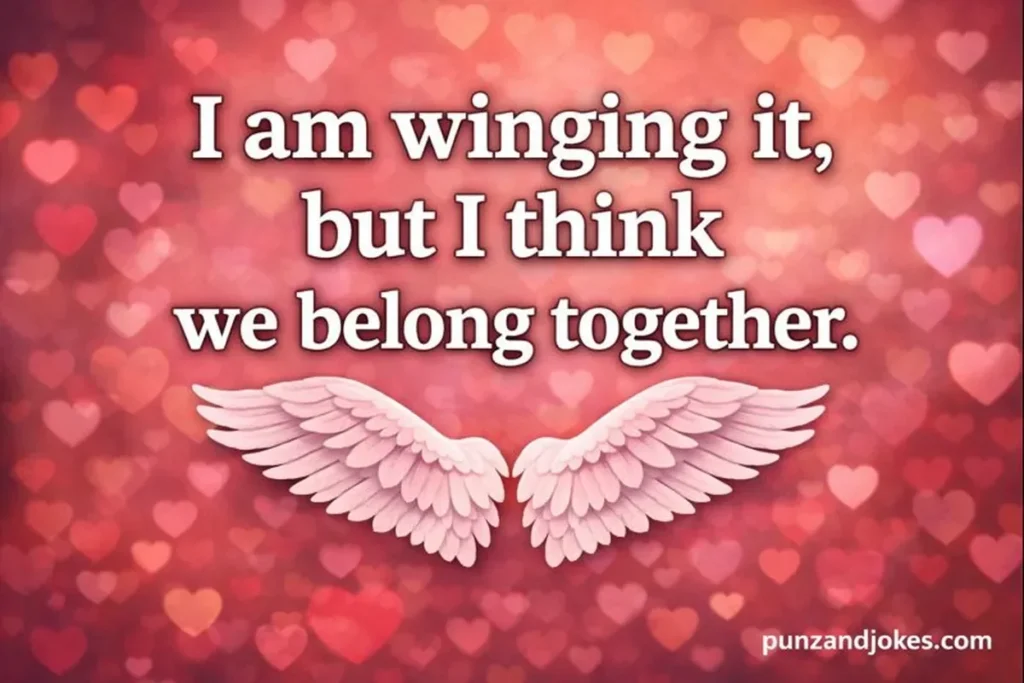 I am winging it, but I think we belong together.