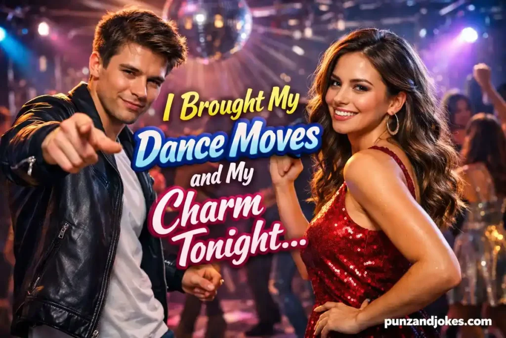 I brought my dance moves and my charm tonight.