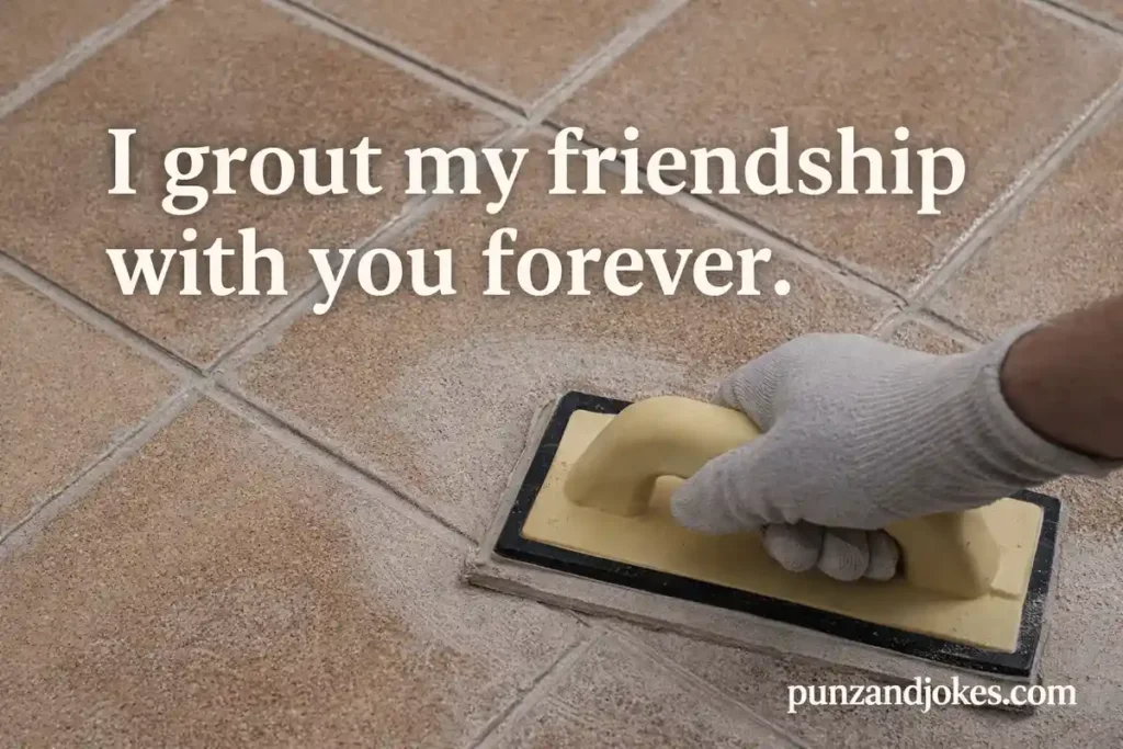 I grout my friendship with you forever.
