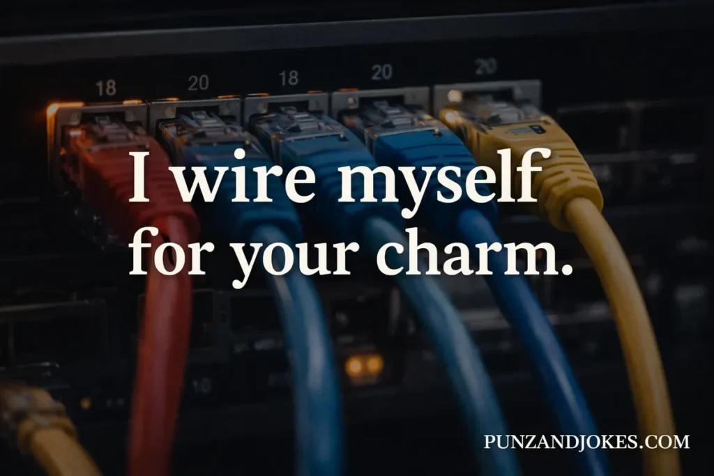 I wire myself for your charm.