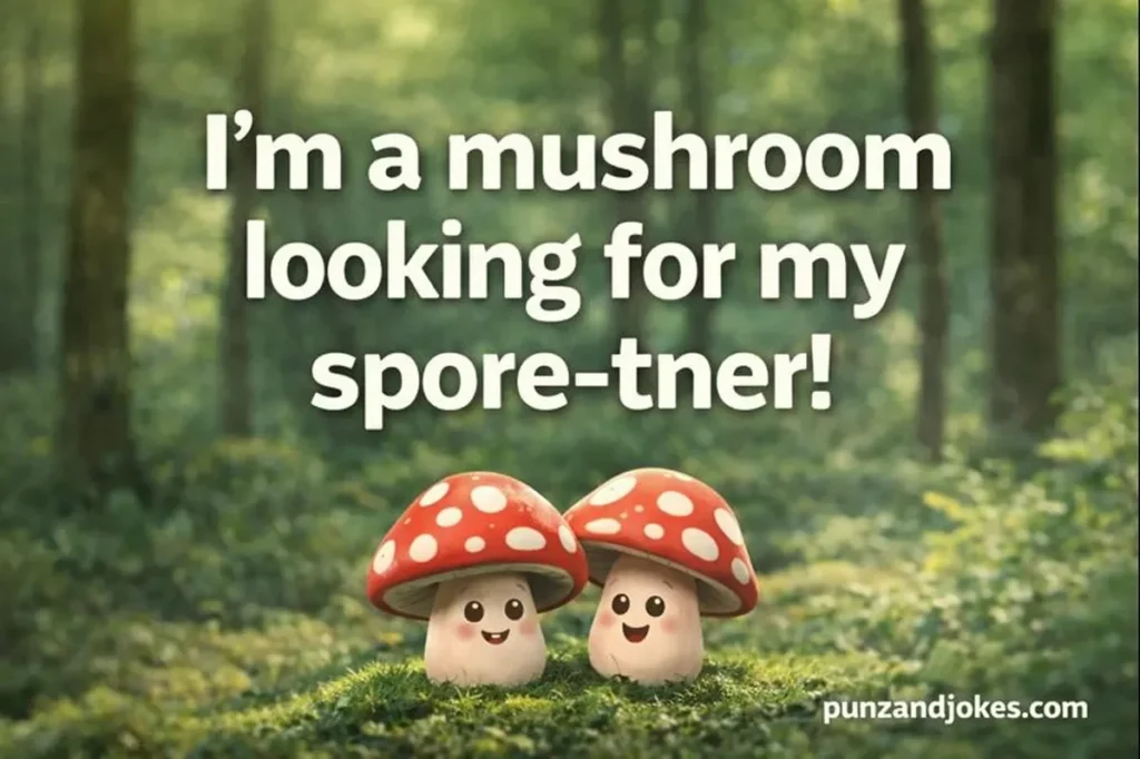I’m a mushroom looking for my spore-tner.