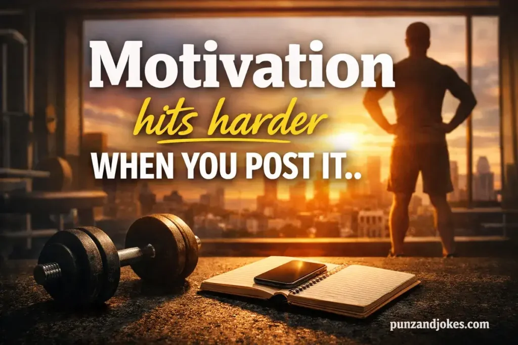 Motivation hits harder when you post it.