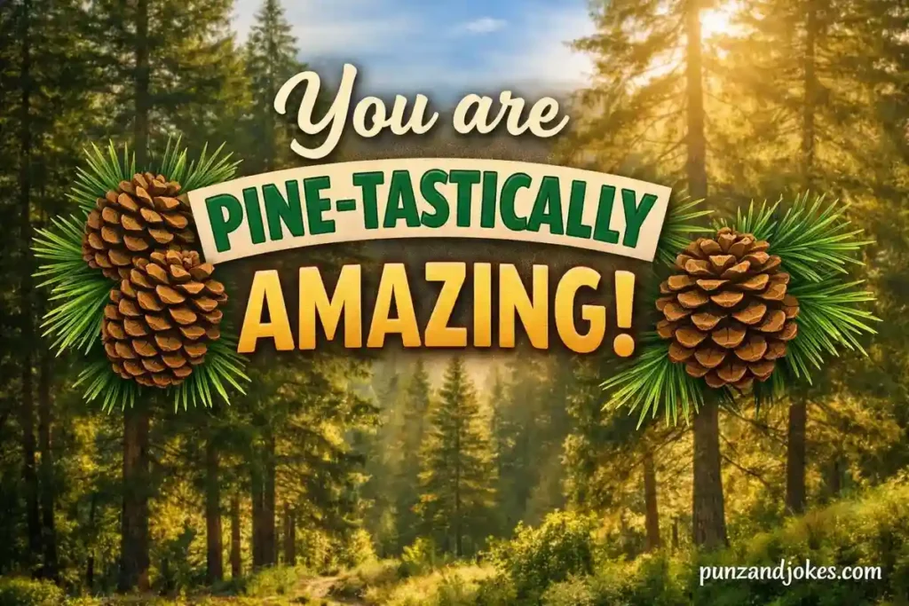 You are pine-tastically amazing.