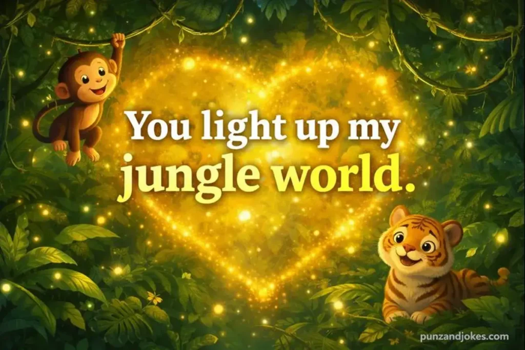 You light up my jungle world.