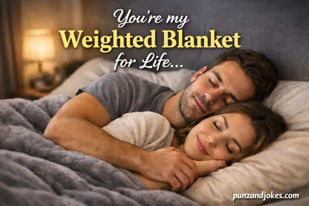 You’re my weighted blanket for life.