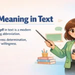 Wyll Meaning in Text