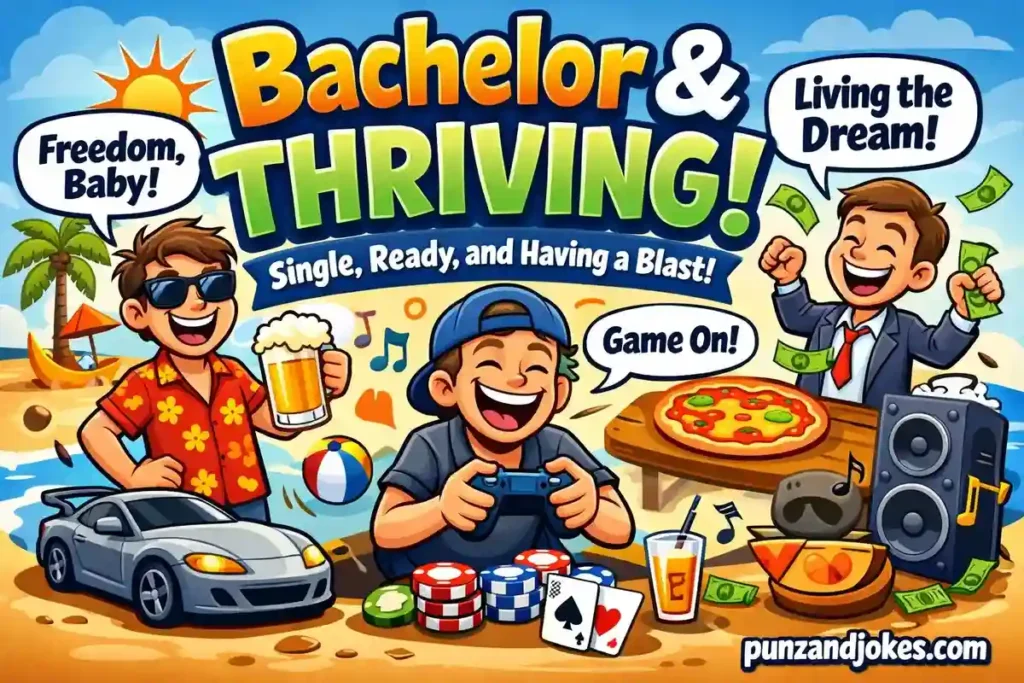Sweet bachelor puns captions