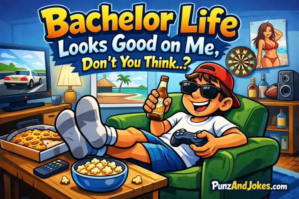 Bachelor life looks good on me, don’t you think.