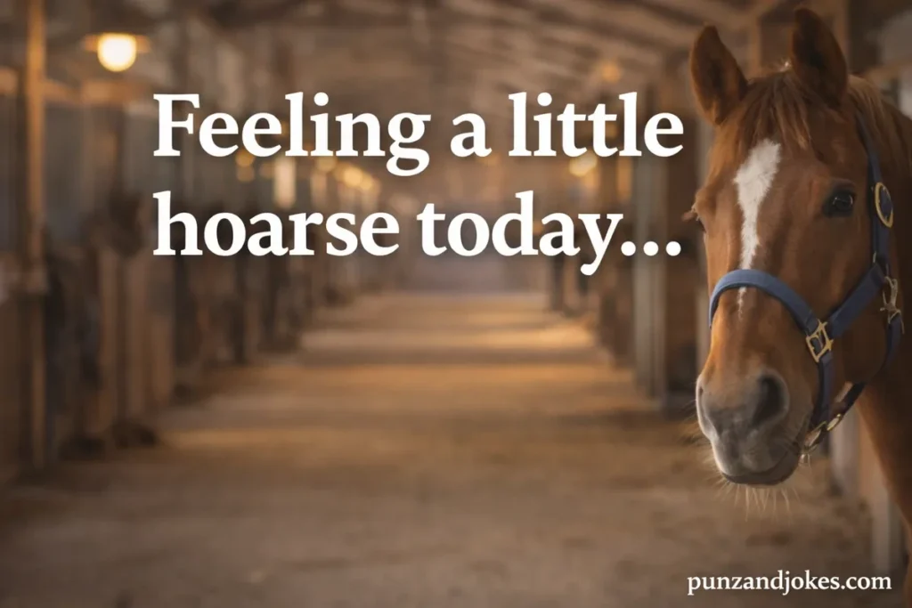 Feeling a little hoarse today.
