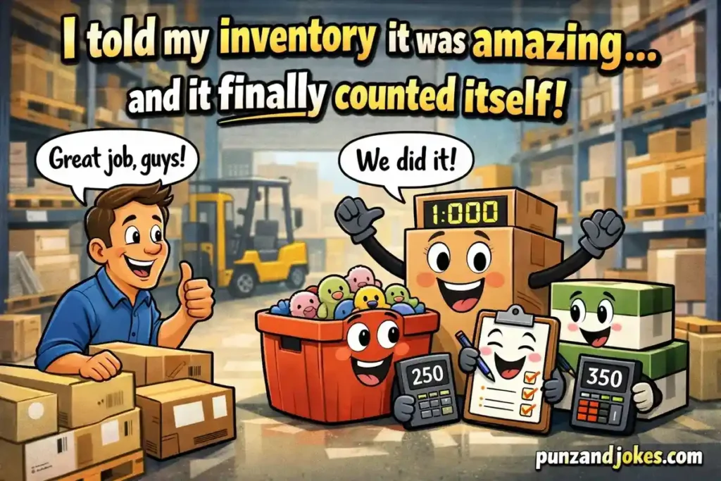 I told my inventory it was amazing and it finally counted itself.