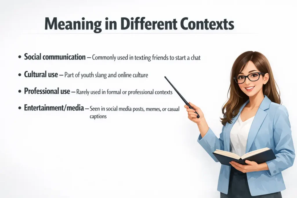 WYO Meaning in Text in Different Contexts