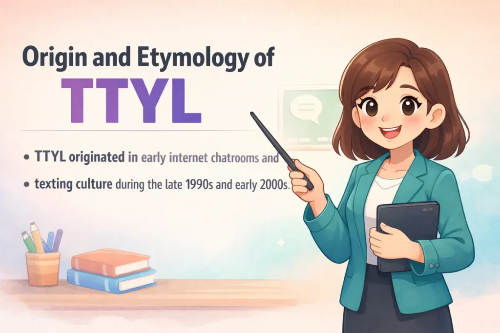 Origin and Etymology of TTYL