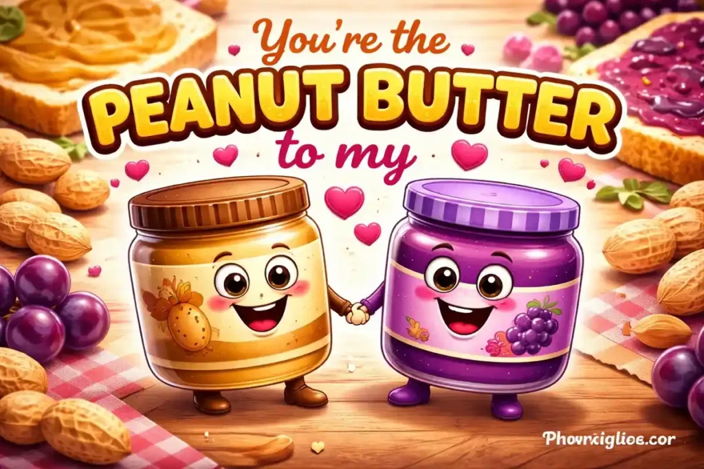 You’re the peanut butter to my jelly.