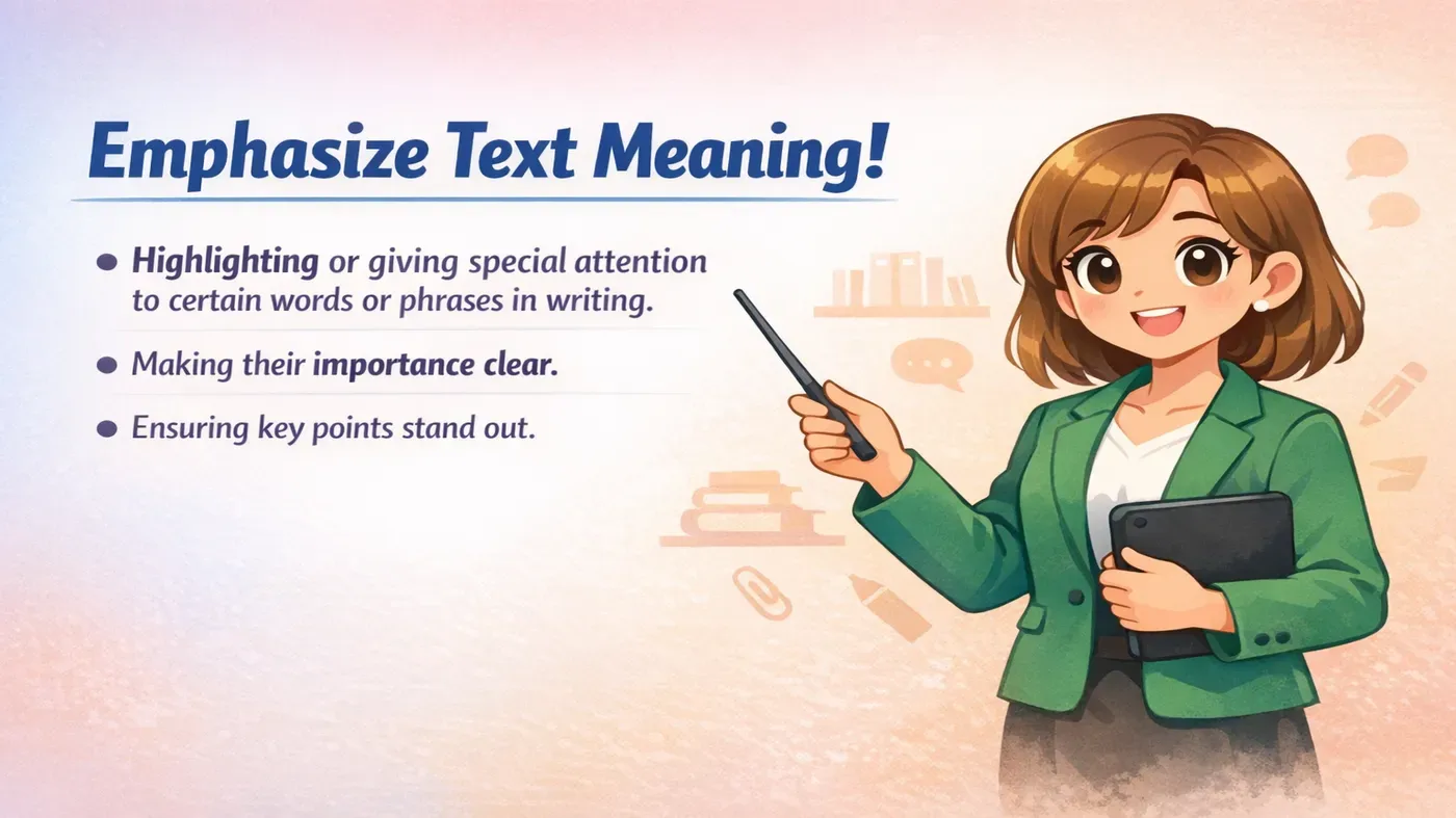 Emphasize Text Meaning