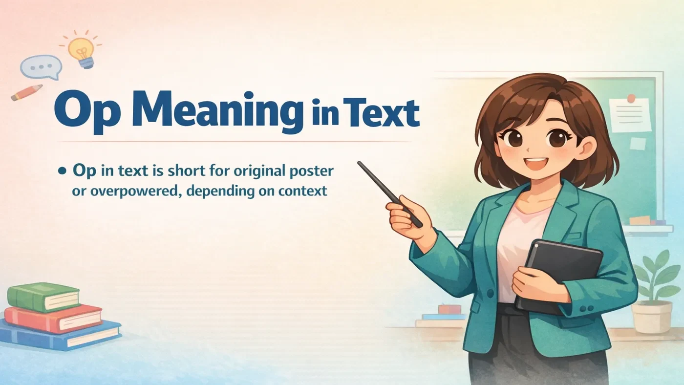 Op Meaning in Text