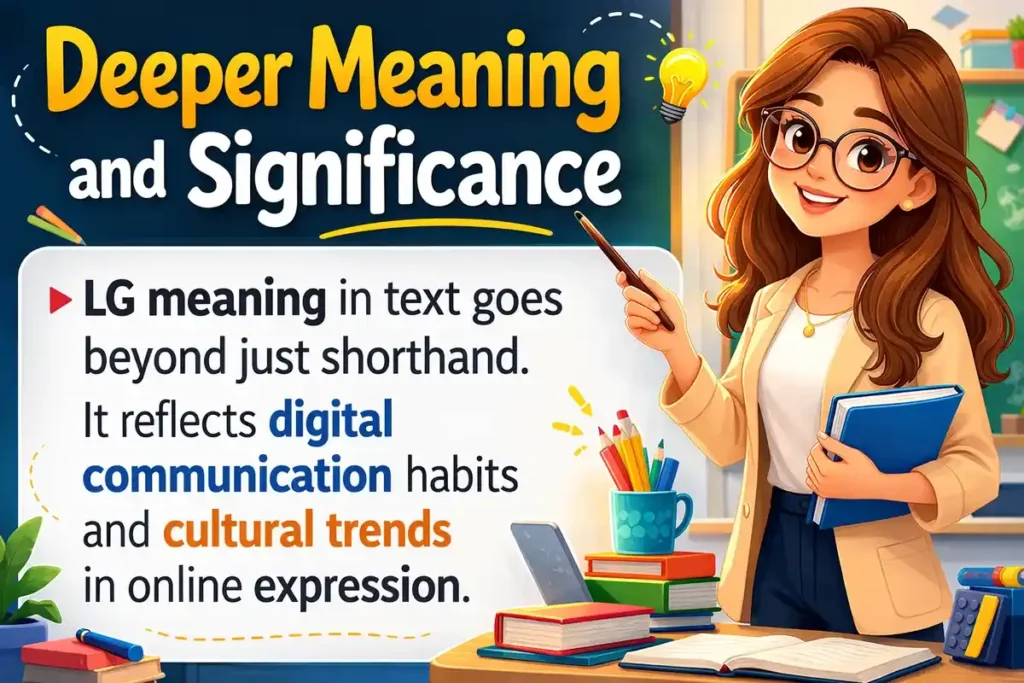 Deeper LG Meaning In Text and Significance