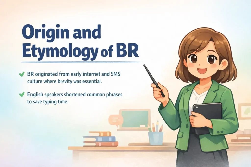 Origin and Etymology of BR
