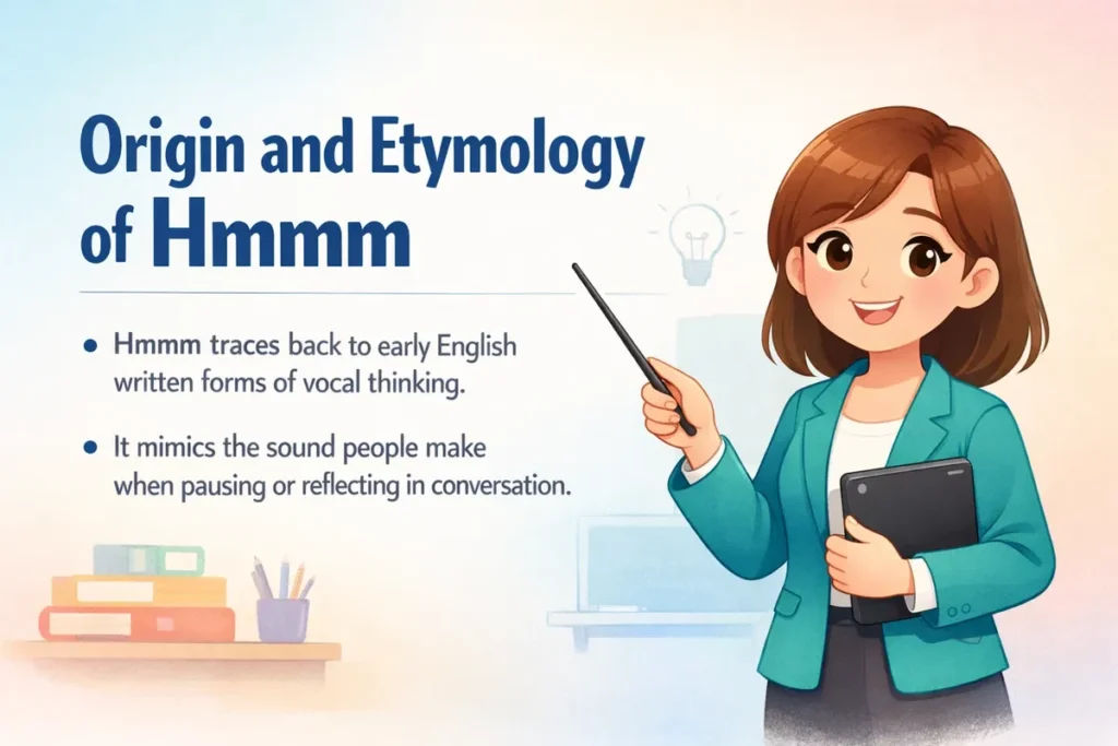 Origin and Etymology of Hmmm