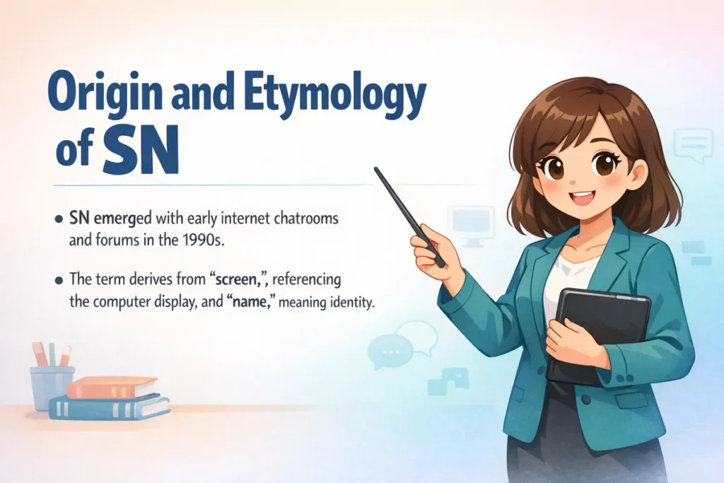 Origin and Etymology of SN