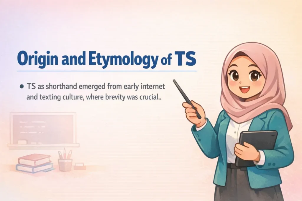 Origin and Etymology of TS