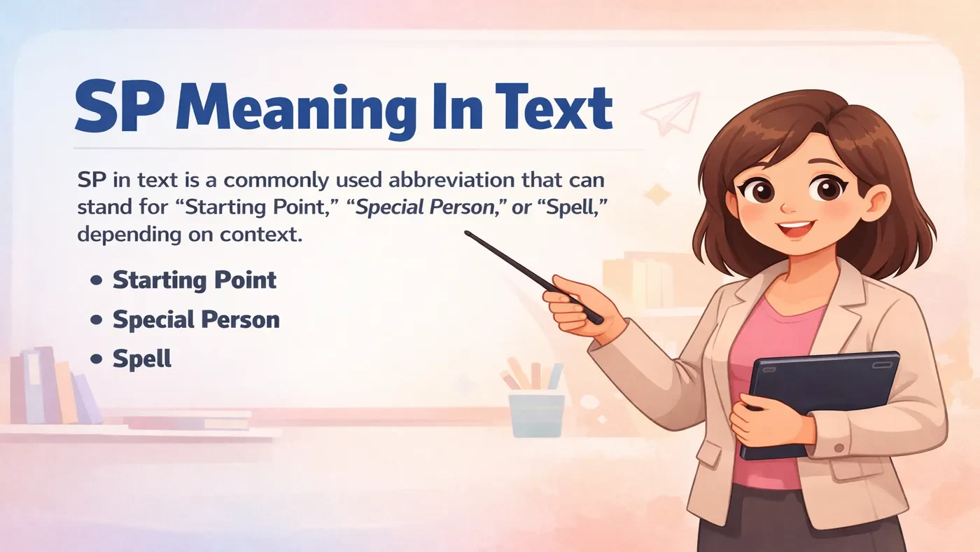 SP Meaning In Text