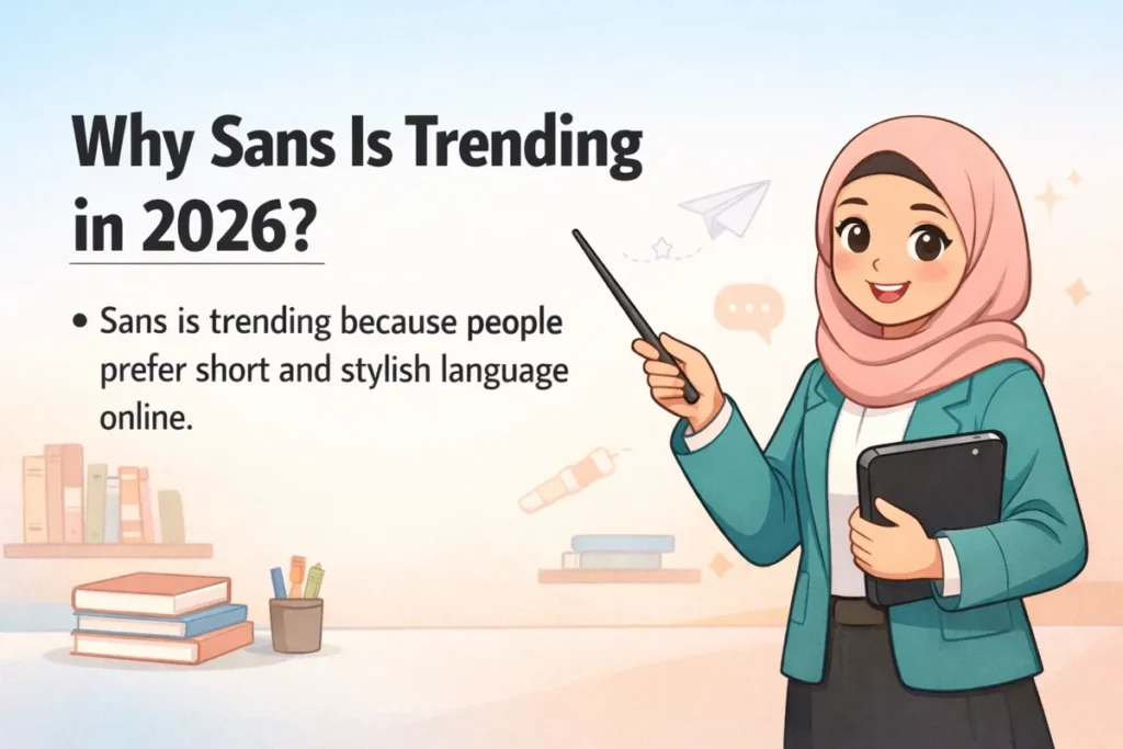 Why Sans Is Trending in 2026?